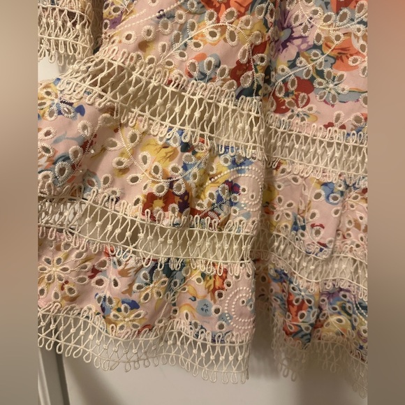 Aqua Crochet Lace Floral Eyelet & Lace Dress Size S NWT - Picture 6 of 8